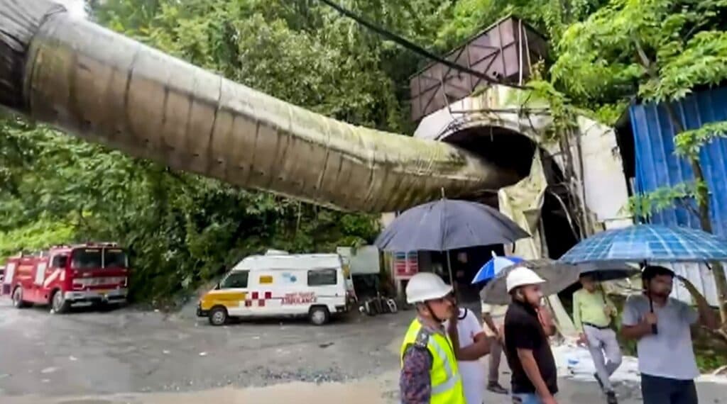 Sikkim Tunnel Collpase