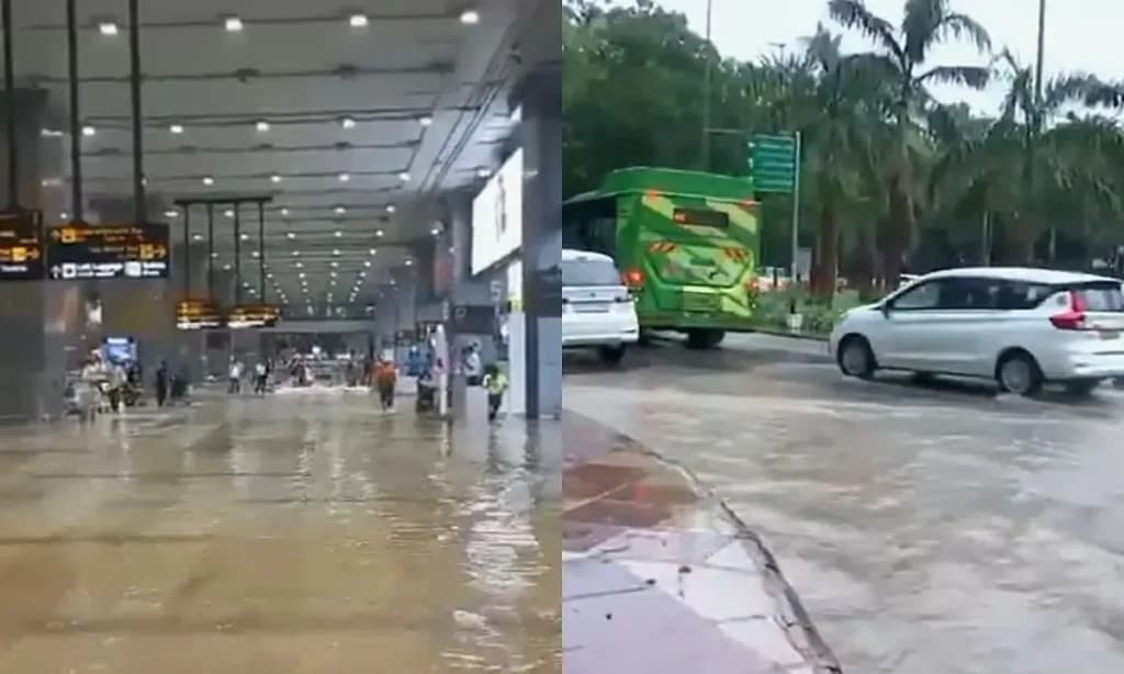 Delhi Airport Under Water: IGI Waterlogging Exposes India’s Weak Infrastructure Reality
